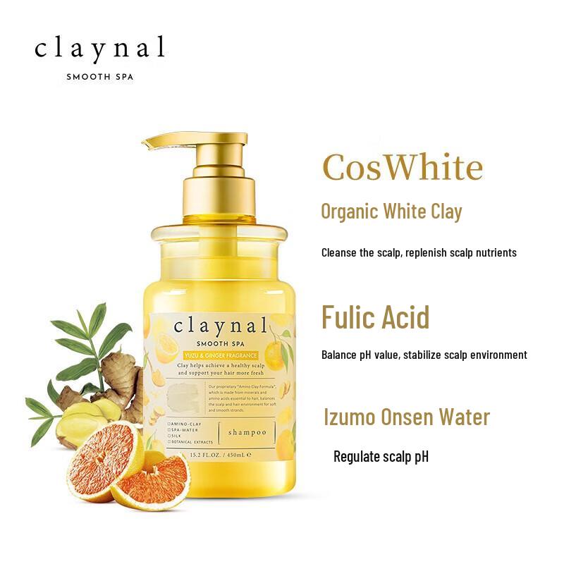 CLAYNAL Amino Acid Fresh Grapefruit Shampoo & Conditioner Set