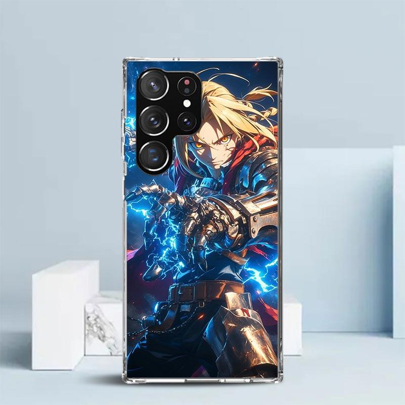 Аниме F-ullmetal A-Alchemist Мягкий чехол для Samsung Galaxy S25 Edge S26 S24 S23 Ultra Чехол для телефона S22 S21 Plus S20 FE Печать Патте