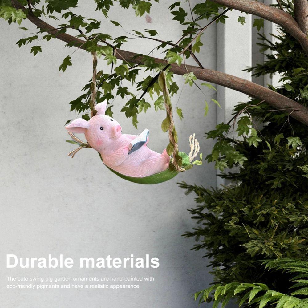 Resin Rabbit Swinging Garden Decoration Waterproof Duck Table Decoration Doll Flower Garden