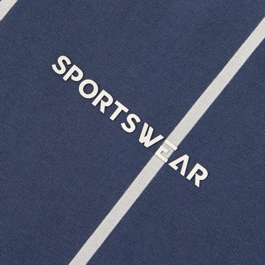 Adidas Striped Short Sleeve Polo Shirt Men Tops Ink-Blue Han-Jade-White JC5745