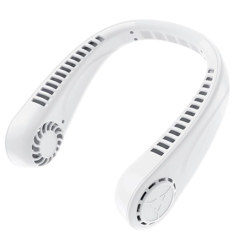 Портативный уличный мини USB-зарядный шейный вентилятор безлистный дизайн ленивый человек висит шейный вентилятор