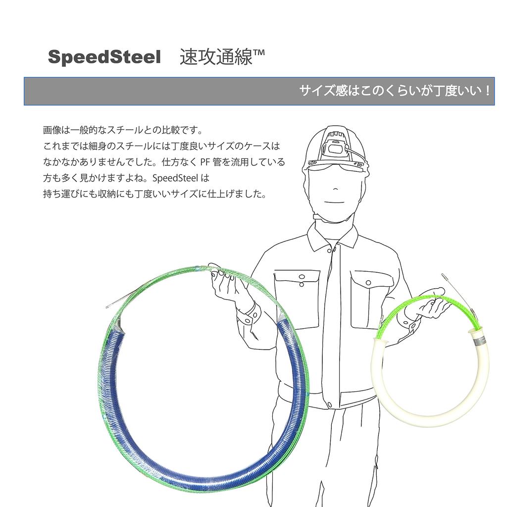 SPEED STEEL 15M Quick-Pull Wire Cable™ - Just the Right Length for Easy Use. I've always wanted a case this size (Green)