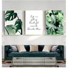 Настенная живопись, художественный постер, скандинавский ботанический принт, скандинавская картина для гостиной, домашний декор, зеленое растение, монстера, папоротник, холст