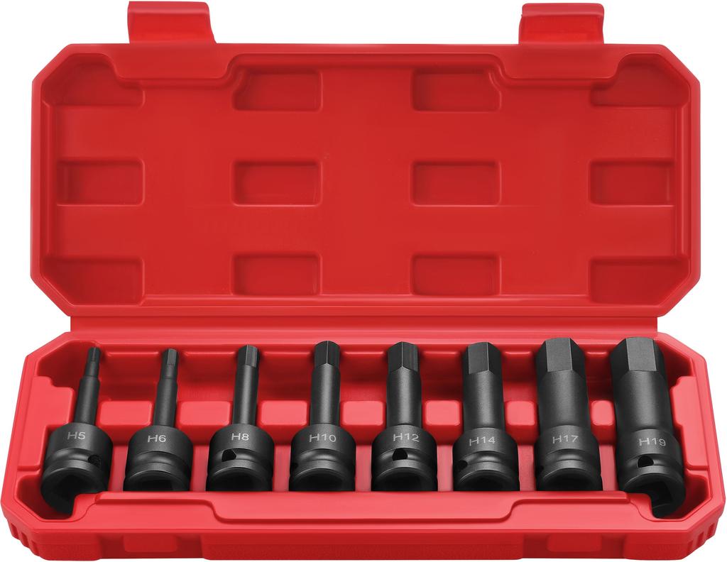 Hex impact socket set 8 pieces KD5431