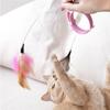 Collar Cat Teaser Interactive Toy with Feather and Bell - Fun Cat Training Tool