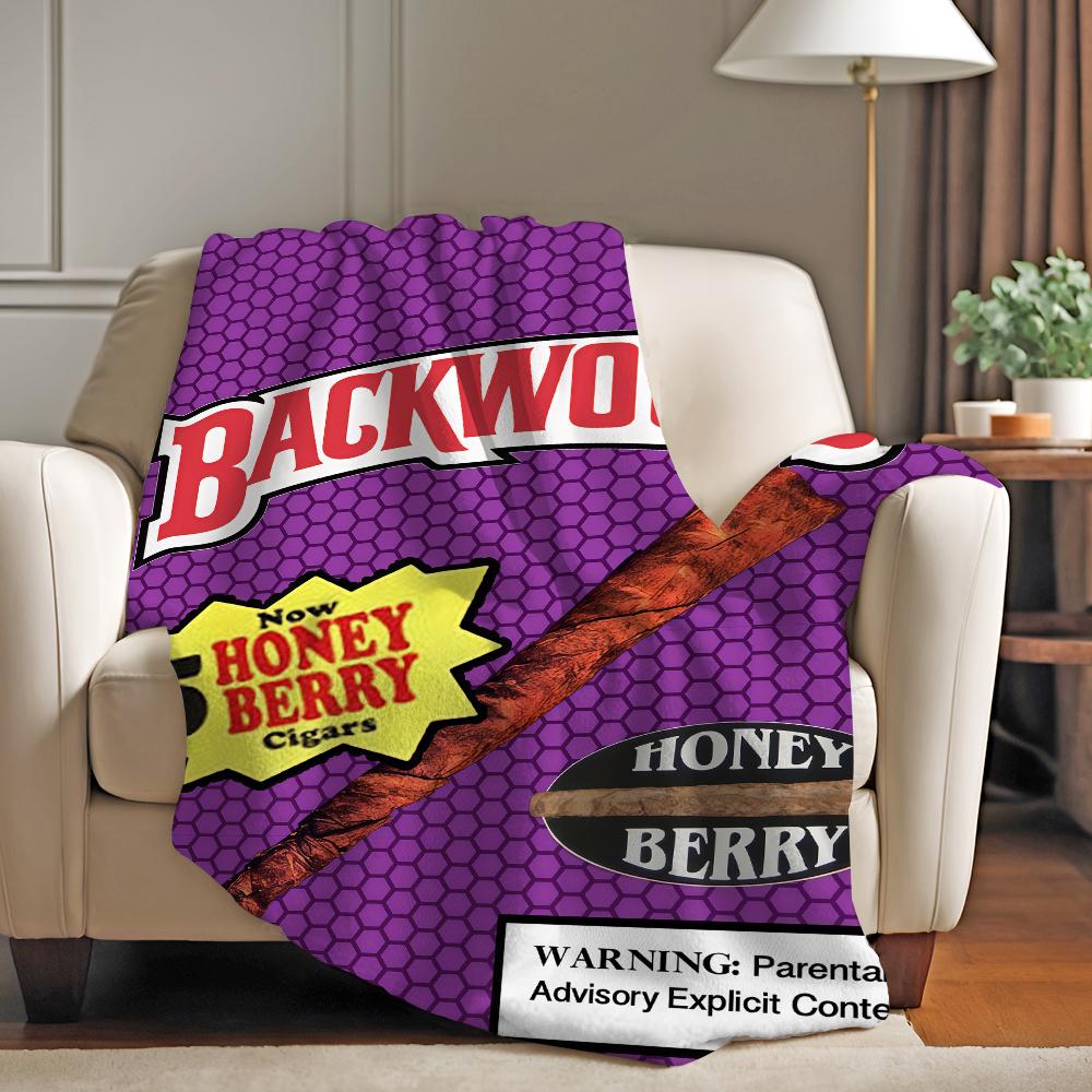 Модный принт B BackwoodS Плед Для Дивана Офиса Кровати Самолета Путешествий Сон Чтение Отдых Кемпинг Мягкий И Теплый