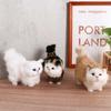 Kids Toy Fake Cat Soft Kitten Doll Baby Toy Cat Model Plush Cat Toys Stuffed Kitten Simulation Cat