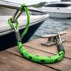Bungee Dock Line Reinforced Sleeves Bungee Mooring Rope Stretch Dock Line Coiled Hook and Loop Rope Stretchy