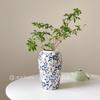 Чувство китайского ретро, сине-белая фарфоровая ваза для свежих цветов, украшение для гостиной или прихожей