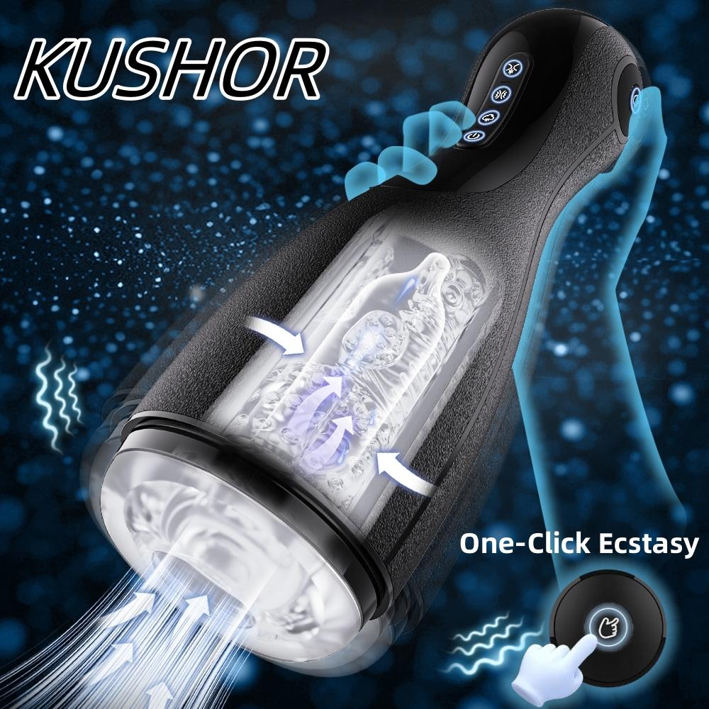 Automatic Male Masturbator Cup Blowjob Masturbation Sex Toy For Man With 3 Squeezing Modes & 3 Suctions & 10 Vibrations Sextoy