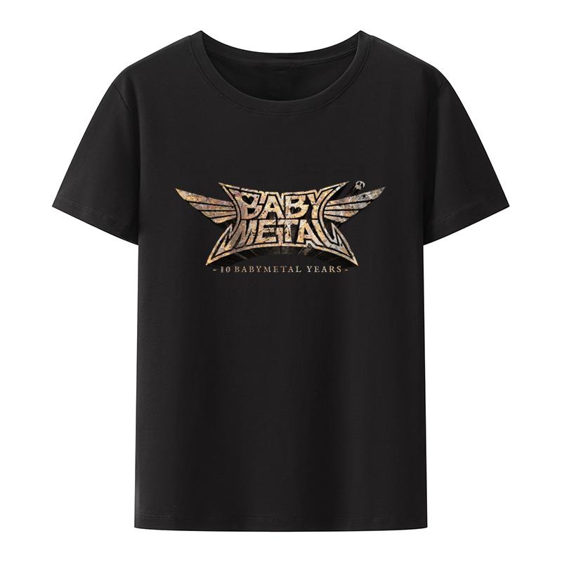 Новое поступление BABYMETAL Heavy Metal Electroacoustic Band Футболка Rock Band Унисекс и для женщин Подарочная футболка для отдыха на улице в стиле хип-хоп Модная футболка