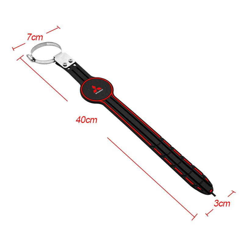 jbvr8 Car Anti-static Belt Grounding Car Safety Driving Tools Exhaust Pipe Emblem For Mitsubishi ASX Lancer 10 Pajero Outlander L200
