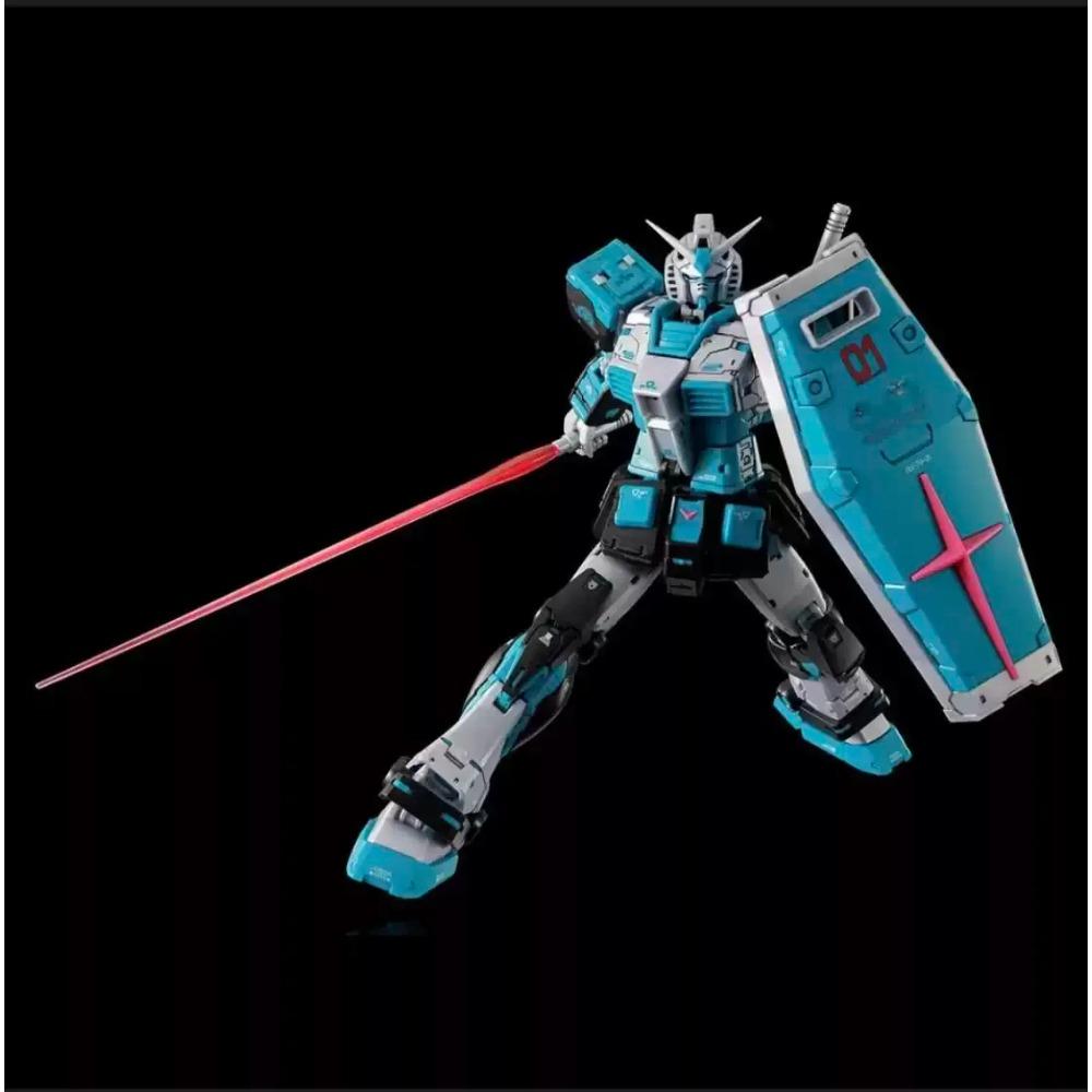 Anime Figures Rg Rx-78-2 2.0 Hatsune Miku Color Premium Plastic Model Kit Collectible Unassembled Robot Figure Toy Gifts