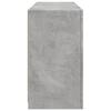 Vidaxl Szafka Z Oświetleniem Led, Szarość Betonu, 123X37X67 Cm