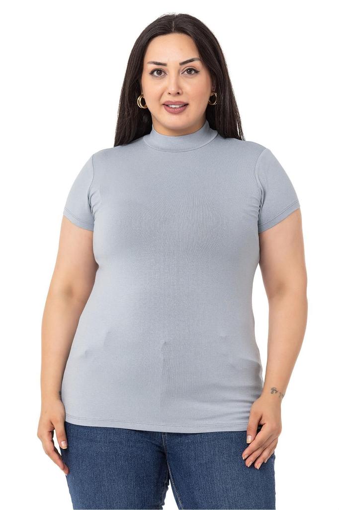 Женский стиль, боди большого размера, боди больших размеров, полуводолазка с коротким рукавом, вискозное боди изумрудного цвета