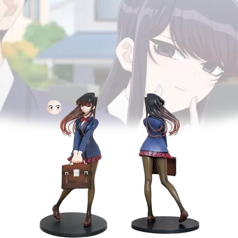 Komi Can't Communicate 25cm Blue Pvc Collectible Figure Perfect For Anime Fans