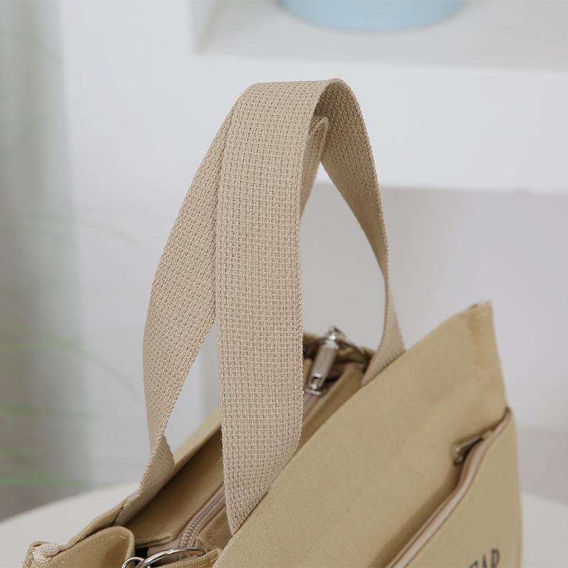 Мультяшная милая сумка-тоут из холста с принтом медвежонка, сумка для продуктов с регулируемым плечевым ремнем, ручная сумка для ланча, холщовая сумка, сумка для бенто