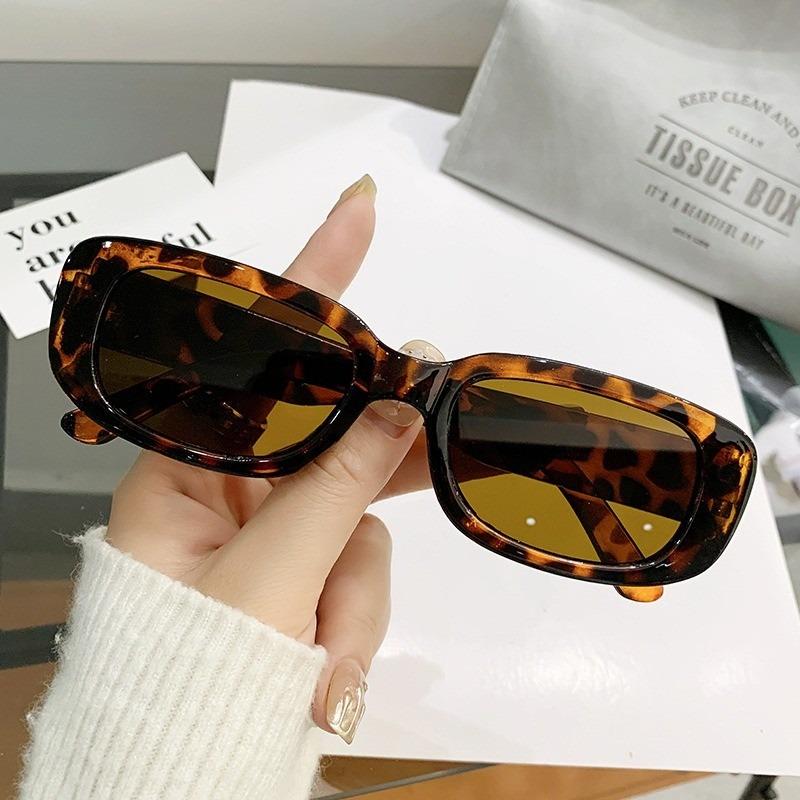 2 шт. Унисекс Прямоугольные солнцезащитные очки с градиентом, блокирующие УФ-излучение, Корейская женская прямоугольная оправа для очков, Дизайн оправы, Ретро солнцезащитные очки