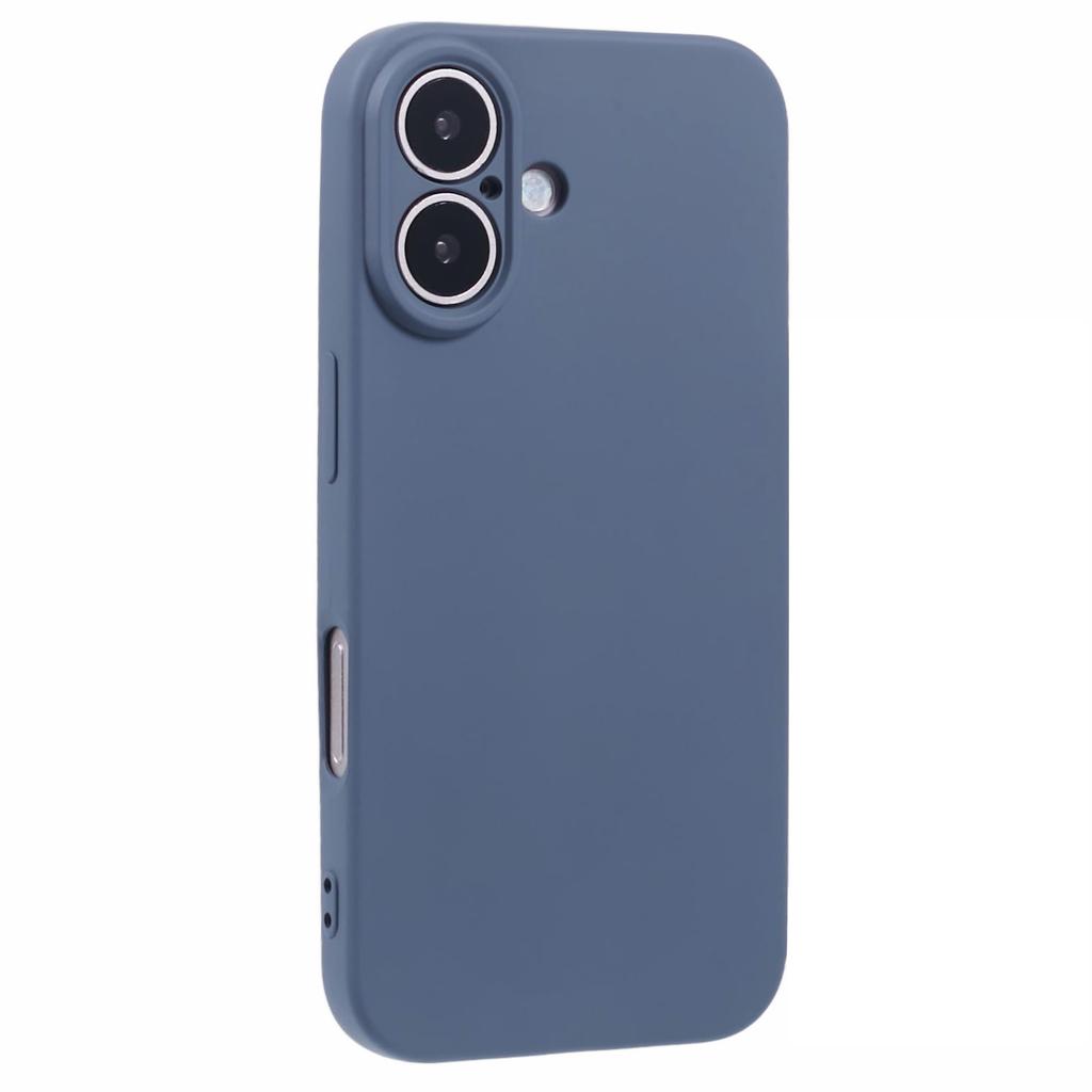 For iPhone 16 Plus Case Precise Cutouts TPU Fiber Lining Shockproof Phone Cover