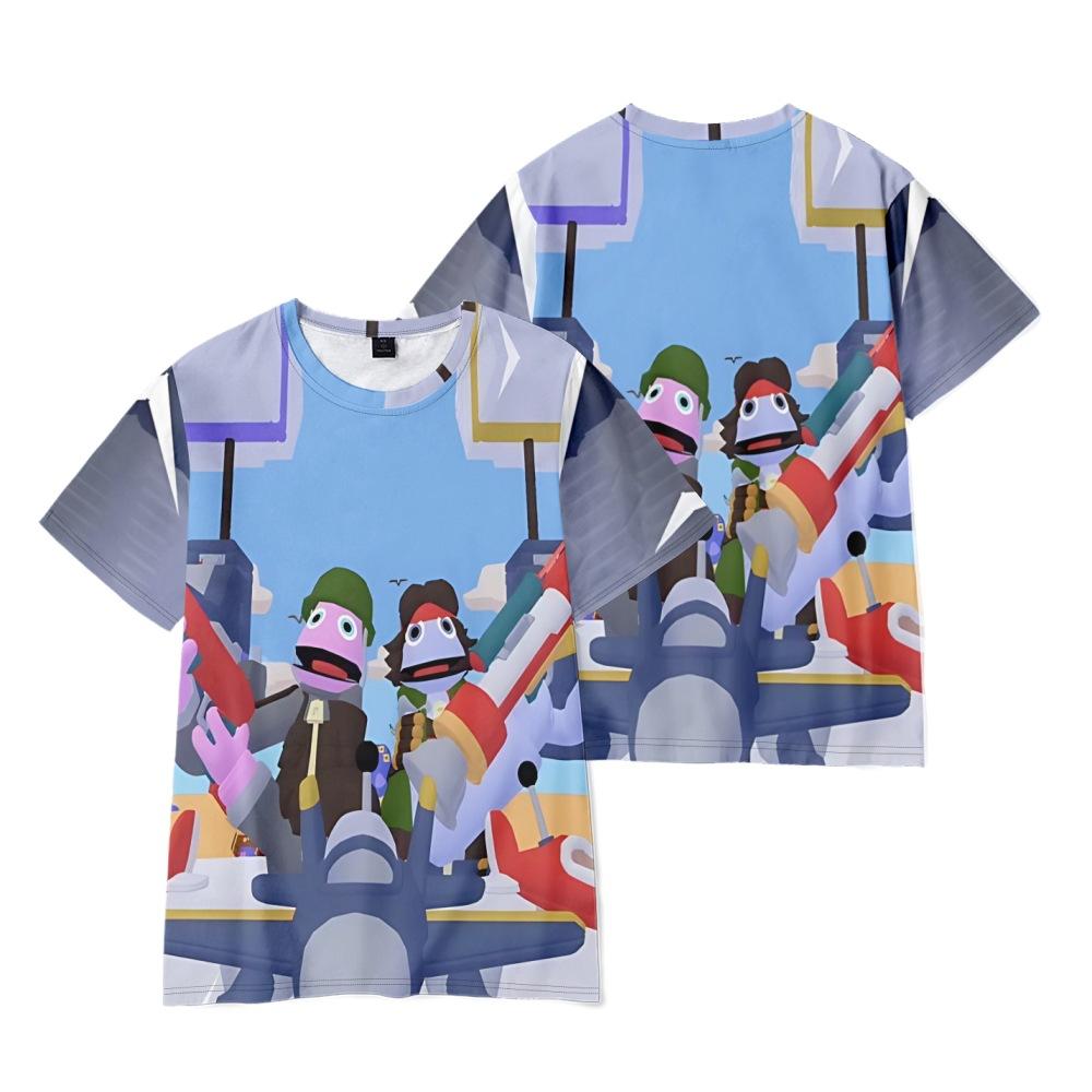 7 цветов, модные футболки с героями мультфильмов Yeeps Hide and See для женщин и мужчин, летняя одежда, мужская футболка с круглым вырезом для фитнеса, большие мужские футболки, топы