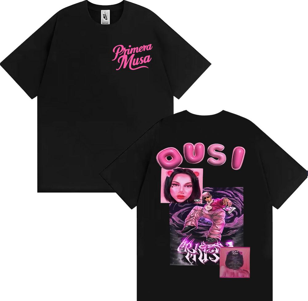 Omar Courtz Primera Musa Album 2025 Cover Tshirt Unisex Women Clothing Harajuku Streetwear T Shirts 100 Cotton Oversized T Shirt