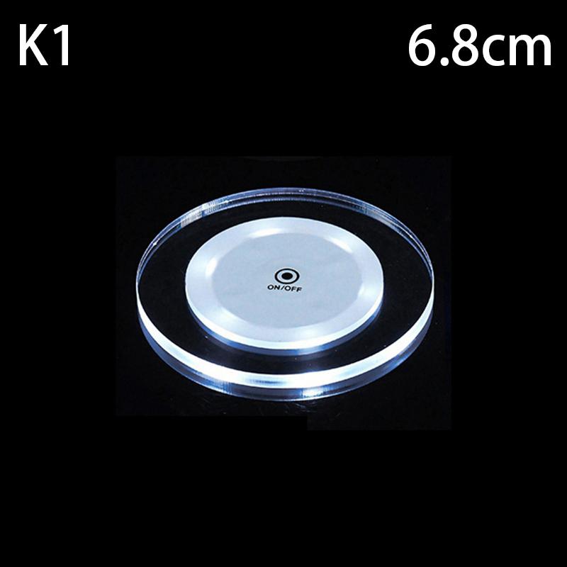 Светодиодная подставка под стакан, акриловая подставка для коктейльного коктейля, маты со светодиодной подсветкой, ультратонкая светодиодная подставка под стакан для украшения барного стола, аксессуары