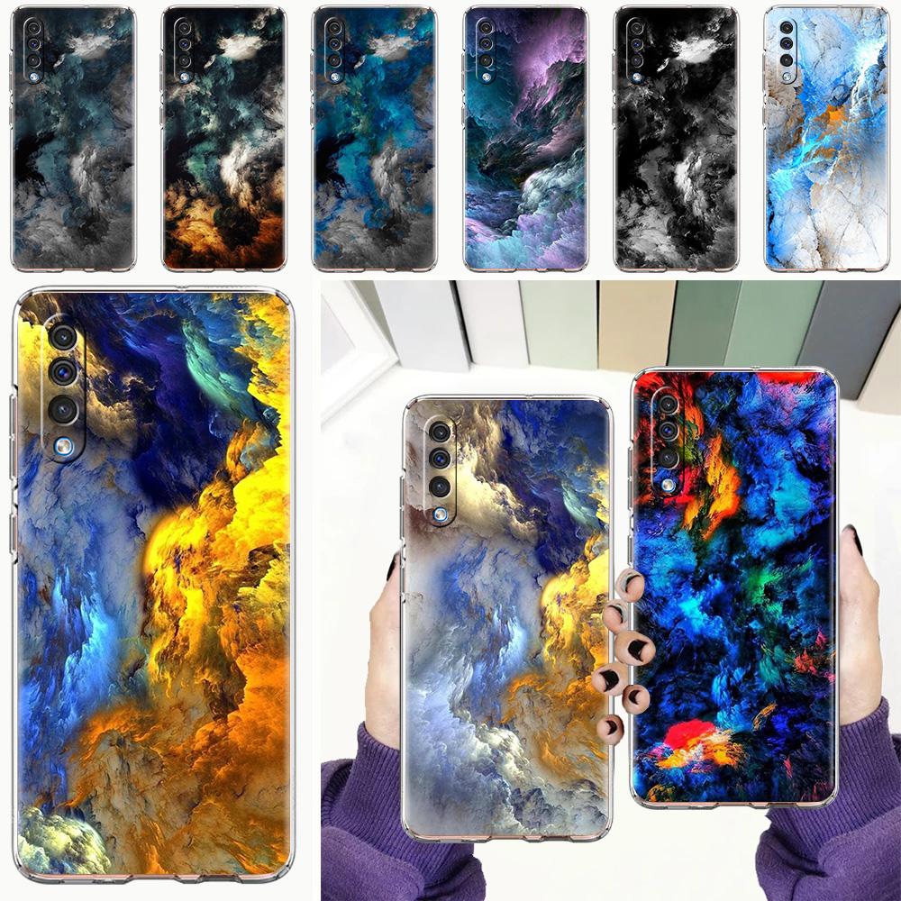Чехол для Samsung A56 A36 A26 A24 A16 A14 A12 A32 A50 A70 A22 A40 A34 A54 A42 A52 5G A04s A06 Обложка Чернильная живопись звездное небо галактика