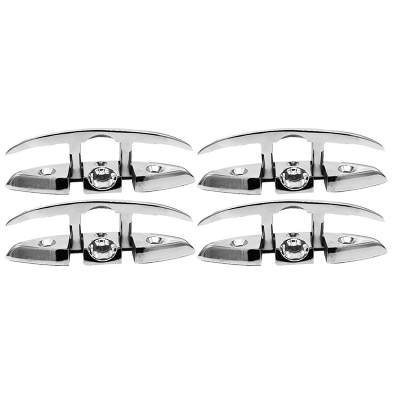 Stainless Steel Cleat Foldable Boat Cleats Folding Deck Mooring Cleat