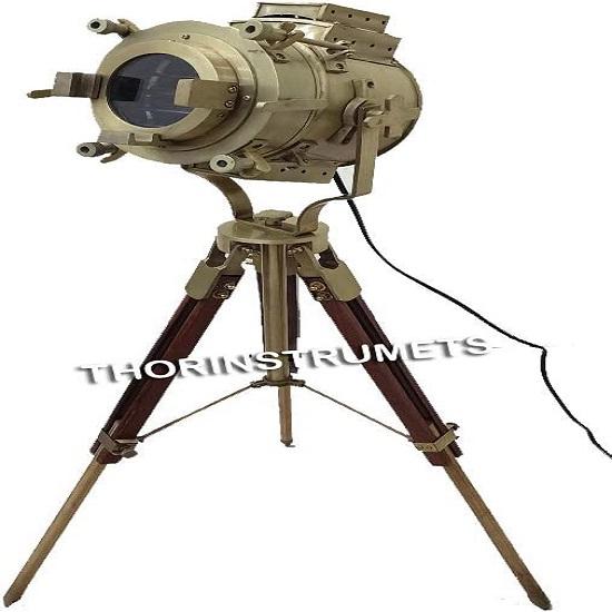 Античный Театр Морской Прожектор Морской Деревянный Штатив Ретро Прожектор Studio Focus LED