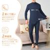 Guooolex Pure Cotton Warm Innerwear Heattech Long Sleeve Undershirt and Long Breathable and Men's High-Neck Set, Under-Tights, Warm, Mqyk01GL-na-2XL