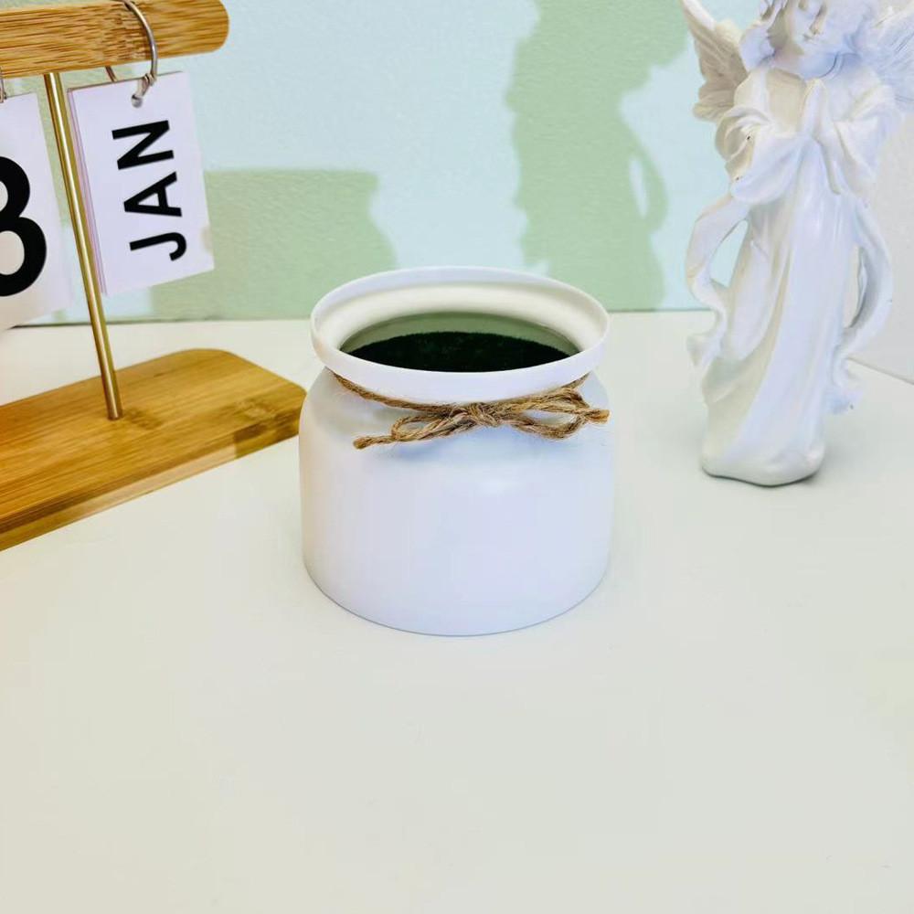 Цветочный бант Пластиковый горшок Комнатное растение Декорация Контейнер для цветочной композиции