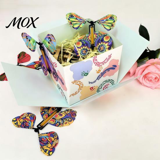 Gift Box with Flying Butterflies Butterfly Explosion Box, DIY Surprise Exploding Present Holder 4 Graduation Packaging Effect for Birthday,