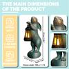 Easter Garden Statues Rabbit With Solar Lantern Outdoor Bunny Figurines Decorations For Patio Yard Lawn Ornaments Gifts