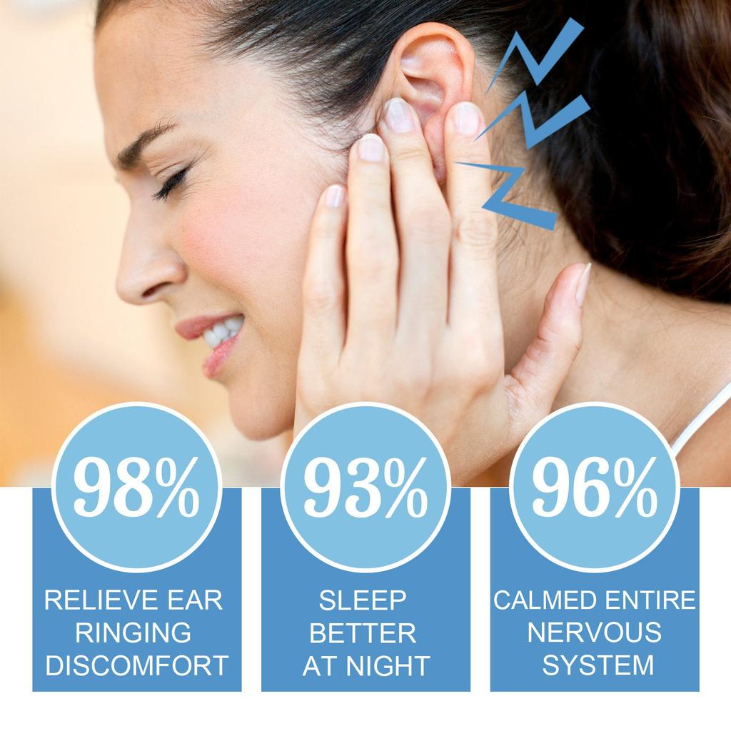 Спрей для снятия звона в ушах, очищающий спрей для ушной серы, средство от звона в ушах, спрей для снятия звона в ушах, очищающий спрей для ушной серы 60 мл