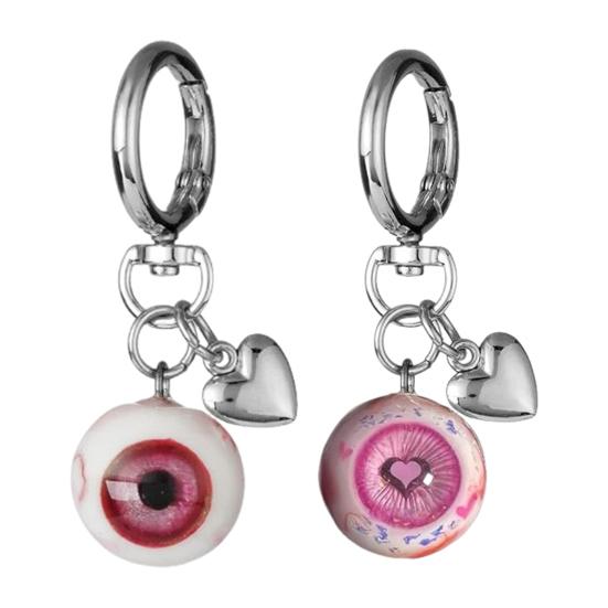 Брелок в виде глазного яблока, ручная работа из глины, брелок, запечатан УФ-смолой