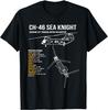 НОВЫЙ ОГРАНИЧЕННЫЙ Забавный Подарок Футболка с изображением вертолета CH-46 Sea Knight Размер S-5XL Унисекс Футболка