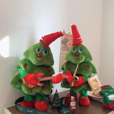 Детские игрушки Рождественская елка Приветственная кукла Электрическая музыкальная кукла Мягкие игрушки Рождественская танцующая кукла