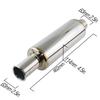 JZZ Универсальный 4,5-дюймовый Высокопоточный Автомобильный Выхлопной Патрубок Задний Глушитель для Входного и Выходного Отверстия 2,5'' Глушитель Выхлопа для Автомобиля