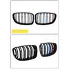 Для BMW E81 E87 E82 E88 128I 130I 135I Выбранные 07-11 Автомобиль Глянцевая Черная Решетка Радиатора Передняя Решетка-Почки Двойные Пластины Двойные Линии Решетки