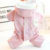 Autumn Winter Hooded Jumpsuit Thick Windproof with Hat Four Legged Jacket That Can Tow Small Dogs Teddy Bears Pets Puppy Clothes