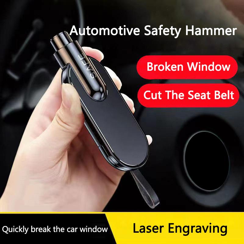 2 in 1 Car Safety Hammer Seatbelt Cutter Emergency Glass Window Breaker For Morris Garages GT MG3 MG6 MG5 MG7 GS Pilot HS ZS ZX