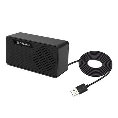 PC speaker usb small для ноутбуков для компьютеров usb connection проводной usb power supply bass one black HM05-5007 [одна мембрана, динамик]