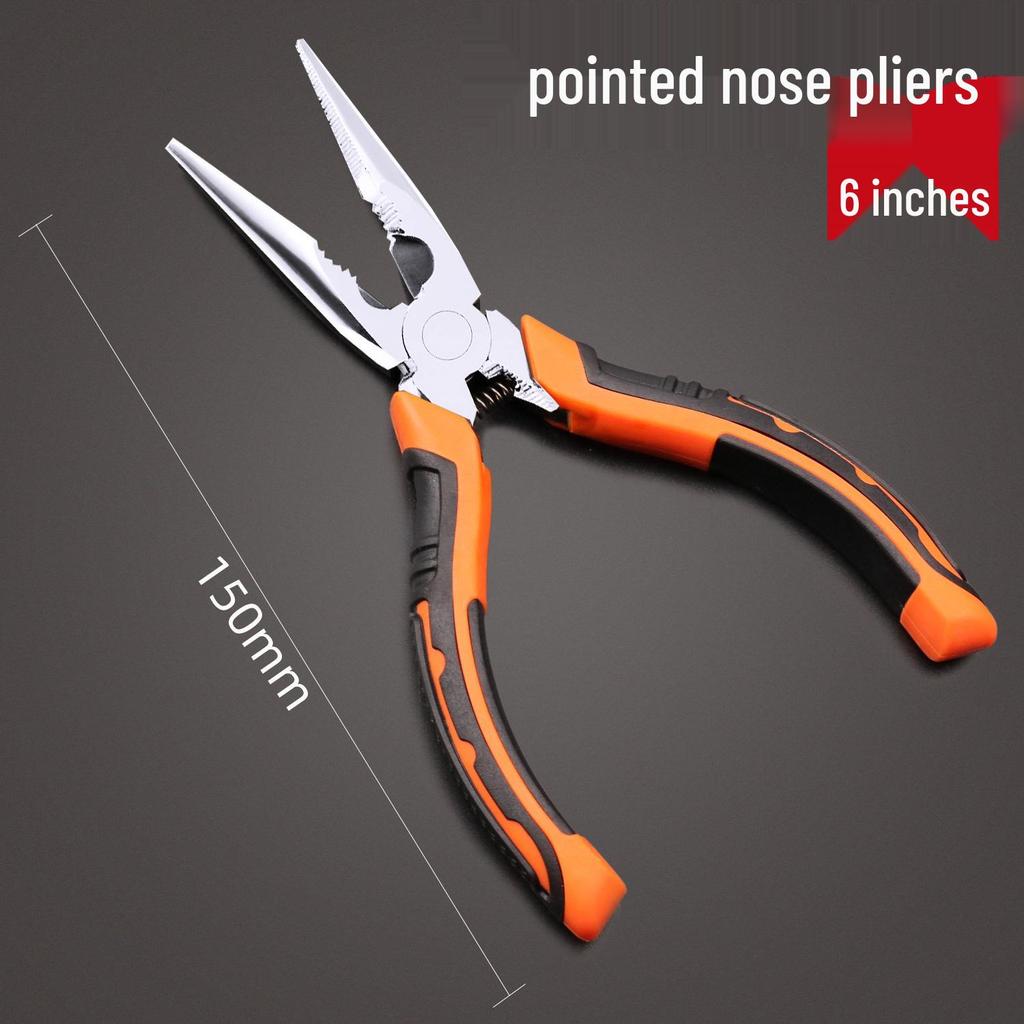 Промышленные плоскогубцы Tiger: Многофункциональные кусачки и плоскогубцы с острым носом для электриков