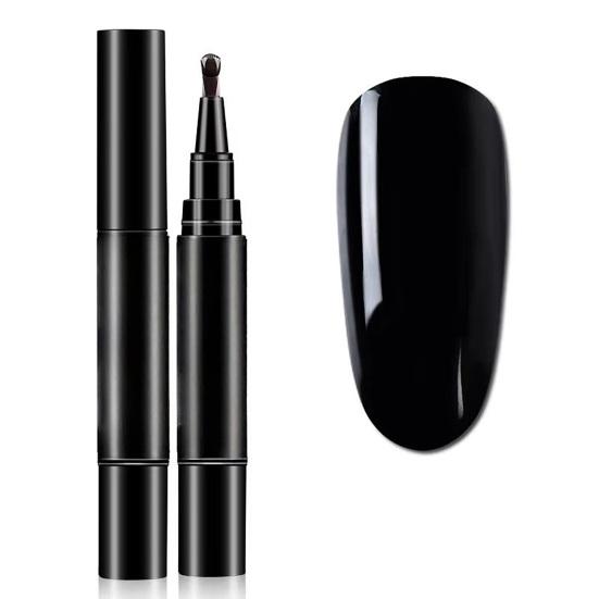 1/6Pcs Nail Polish Pen 3-in-1 Quick Dry Long Lasting High Gloss DIY Manicure Nail Art Natural Nude Women Girls Fingernail Toenail Gel Polish Pen
