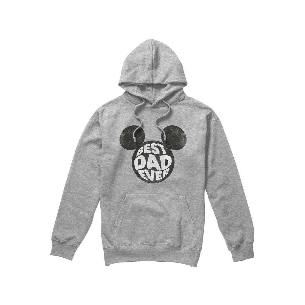 Disney Mens Best Dad Ever Mickey Mouse Hoodie