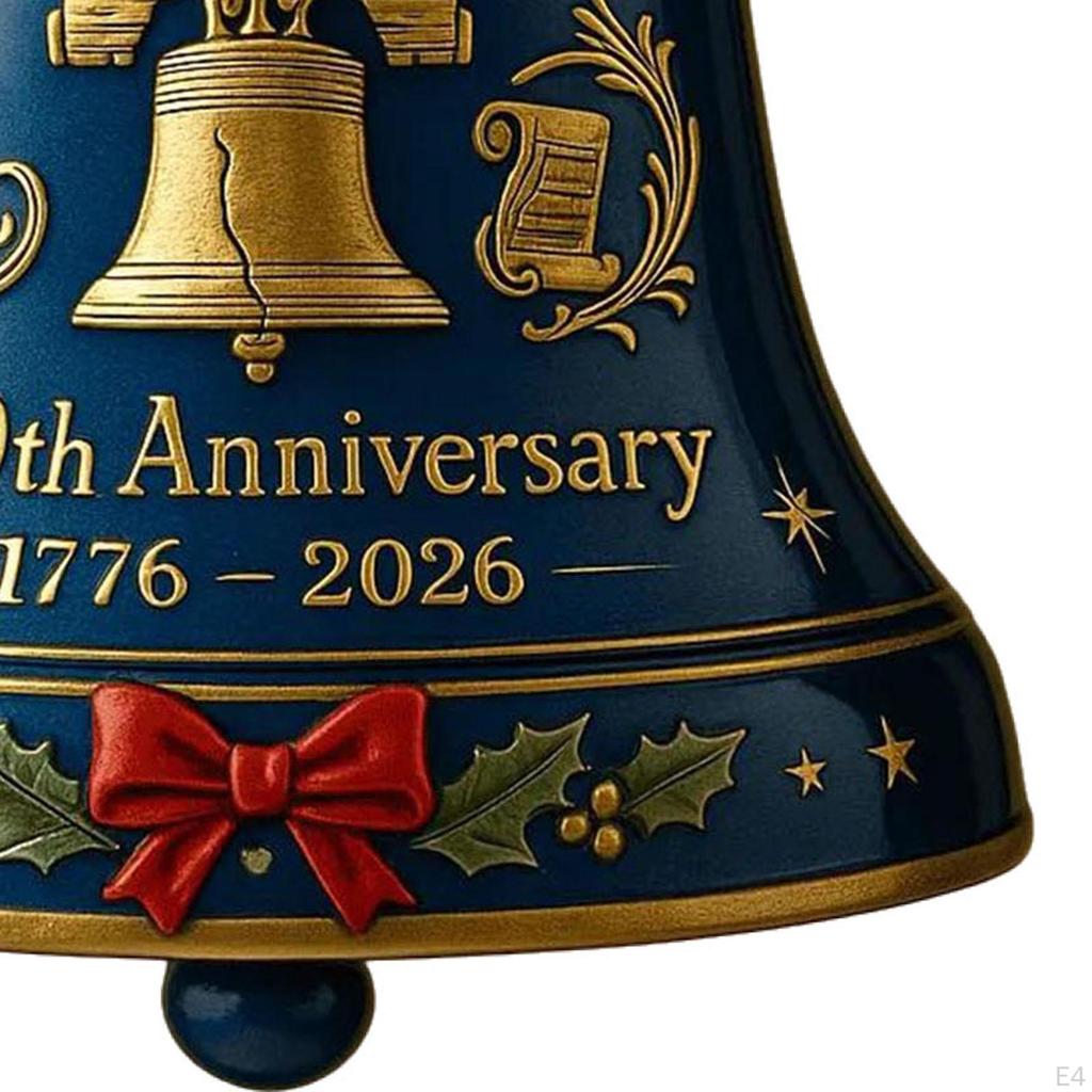 250-летний юбилейный колокольчик, елочная игрушка, поделка, декоративная, легкая, рождественская подвеска