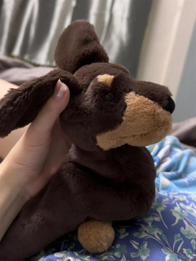 Мультяшная плюшевая кукла такса, наплечная сумка кроссбоди