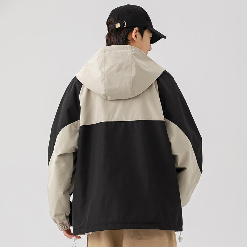 Модная брендовая куртка для активного отдыха на открытом воздухе, мужская новая осенняя функциональная ветровая горная водонепроницаемая куртка с капюшоном для пары