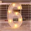 16 см буквы со светодиодным теплым светом алфавит буквы цифры ночник для дома рождественские буквы день рождения принадлежности украшения