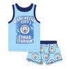 Manchester City FC Boys Crest Top & Shorts Set